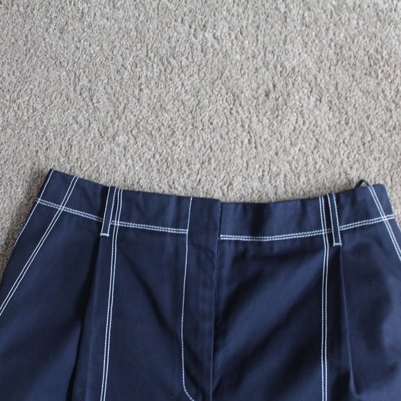 ALEXANDER MCQUEEN CONTRASTING STITCHING PANTS IN BLUE size 48 - Picture 7 of 16